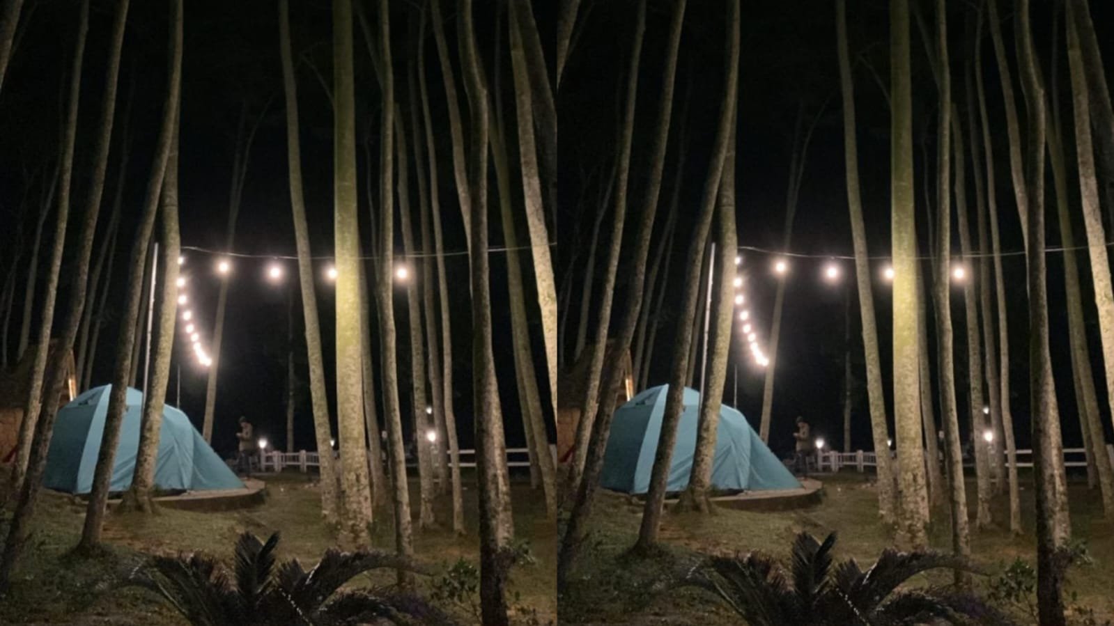 Suasana di Puncak Ratu ketika malam hari